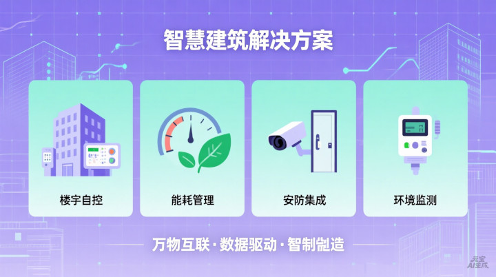 智慧建筑解决方案架构图